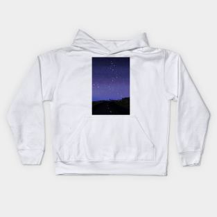 Purple Stargazing Kids Hoodie